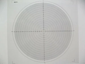 Optical Comparator Chart For Profile Projector Overlay Chart NO 13 - Picture 1 of 1