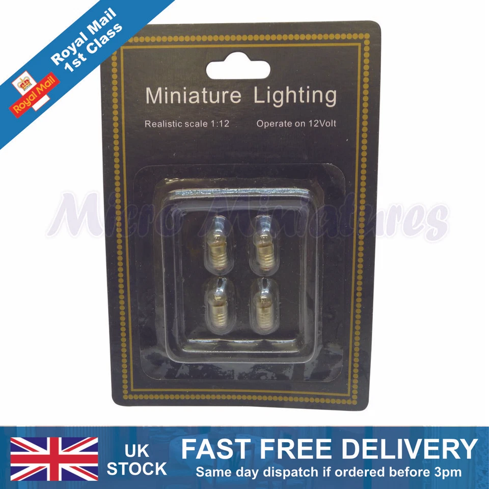 MICROMINIATURES Puppenhaus erbsenförmige Glühbirnen 1/12 Maßstab (01520)