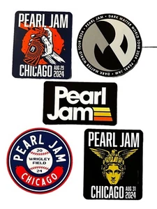 Pearl Jam Sticker Lot 2024 Chicago Wrigley Tour Concert Set Dark Matter - Bild 1 von 1