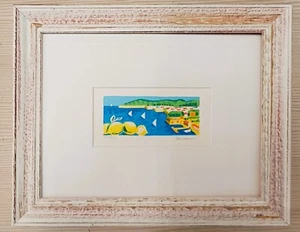 Mimmo scarf silkscreen Sorrento Pop home art paintings furniture - Picture 1 of 2
