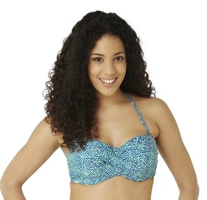 Parte superior de bikini Cleo by Panache Hattie Twist banda con cable, estampado de cebra - Imagen 1 de 4