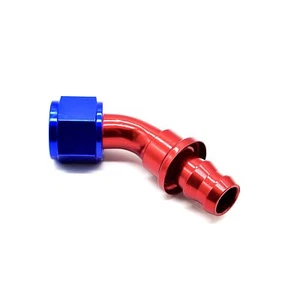 Dash Fitting azul/rojo push on 45° Dash 12 - Imagen 1 de 1
