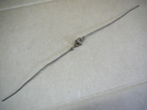 PHELP'S GROßE SCHWERE GUSSEISEN GLOCKE PFLANZGEFÄSS KARO REIHE DRAHT - ANTIKER STACHELDRAHT - Bild 1 von 5