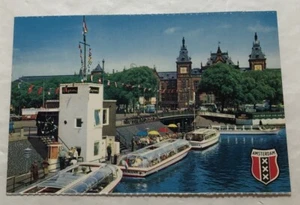 Amsterdam - Hauptbahnhof. Postkarte (T2) - Bild 1 von 2