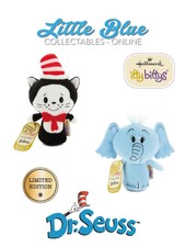 LIMITED EDITION Dr. Seuss Hallmark Itty Bittys Bitty X2 Cat in the Hat & Horton