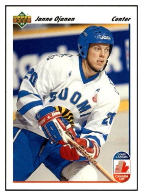 1991-92 Upper Deck French #25b Janne Ojanen  Rookie RC - Image 1 of 2