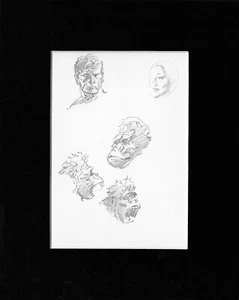 Mike Hoffman Original Pencil Art Comic Book Artist Personal Notebook 2013 A-m26 - Picture 1 of 2