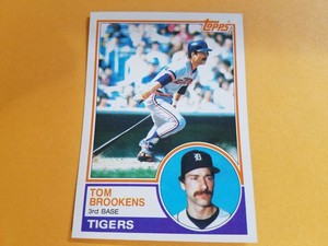 Tom Brookens Alan Trammell MLB 1983 Topps WRONG BACK ERROR RARE