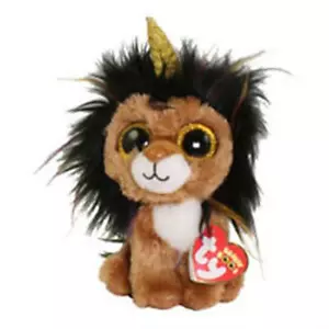 TY BEANIE BOO BOOS RAMSEY THE UNICORN LION MWMT 6 INCHES - Picture 1 of 1