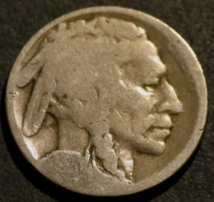 1920 S Buffalo Nickel Semi-Key Date Restored Five Cent 5c Coin D283 - Foto 1 di 2