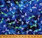 Cotton Dragonflies Dragonfly Insects Bugs Blue Fabric Print By The Yard D759.52