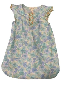 Matilda Jane Aqua Azaleas Dress EUC Girls Happy And Free HTF Size 4 - Picture 1 of 5