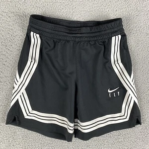 Nike Shorts Girls Medium Black Dri-FIT Fly Crossover Basketball Knit Big Kids 6" - Picture 1 of 11