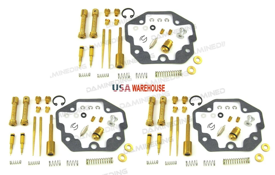 3 X CARBURETOR CARB REPAIR REBUILD KIT KZ1300 Z1300 Voyager (1979-1982) US - Image 1 of 4