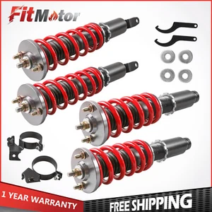 Kit(4) Front Rear Coilovers For Honda Civic del Sol CRX EK EJ EM Acura Integra - Picture 1 of 12