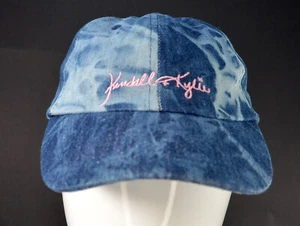 Kendall + Kylie Denim with Pink Script Baseball Hat Cap NWT - Picture 1 of 2