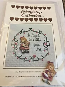 Dutch Touch Counted Cross Stitch W/Floss, Charm, Fabric Friendship Gift From God - Picture 1 of 4