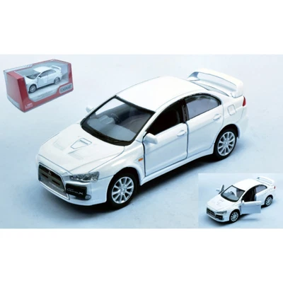MITSUBISHI LANCER EVO X WHITE 1:36 cm 12 BOX Kinsmart Modellismo Giocattolo Mode - Immagine 1 di 4