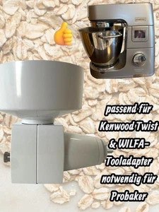 FLOCKER FLOCKERVORSATZ QUETSCHE KENWOOD TWIST SMEG FLAKE MILL FLOCKENQUETSCHE - Bild 1 von 9