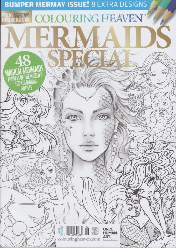 Adult Colouring Book: Colouring Heaven Mermaids Special issue 26 - image 1 of 1