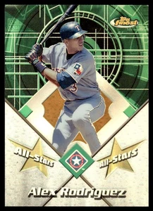 2001 TOPPS FINEST ALL STARS REFRACTOR Alex Rodriguez Texas Rangers #6 - Picture 1 of 2