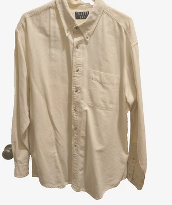 Trader Bay Long Sleeve Shirt Large Button Down  100% Cotton w/button down collar - Image 1 of 3