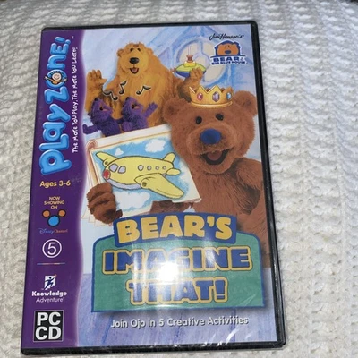 Bear In The Big Blue House PC Game Bears’s Imagine That. New Sealed Rare - Image 1 of 4