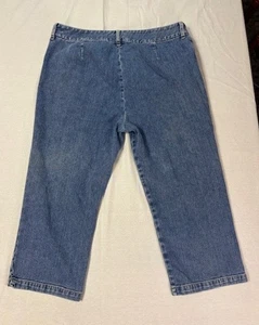Jones Sport Women's Blue Denim Jeans Wide Leg High Rise Stretch (Size 18) - Picture 1 of 7