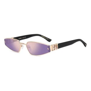 Dsquared2 Sonnenbrille D2 0168/S Ddb / Gr. 61-19-145 Unisex Gold Gläser Violett M - Bild 1 von 5
