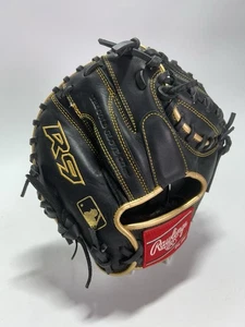 Rawlings R9 27 Zoll Catcher's Training Mitt Handschuh RHT R9TRCM REG Baseball schwarz - Bild 1 von 9