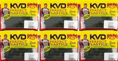 (LOTE DE 6) STRIKE KING KVD OPT SUPA FRY 4.5" KVDSF4.5-108 BLUE CRAW CR5401 Foto 1 de 2