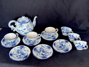 Servizio da Tè in Ceramica di Albisola Manifattura Giuseppe Mazzotti XX s. - Foto 1 di 18