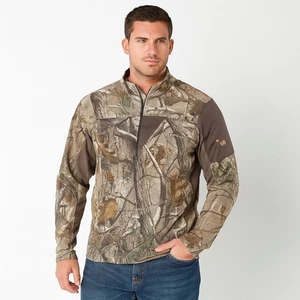 Rocky Men's Lg Scent IQ Atomic 1/2 Zip Pullover Camo Hunting Shirt Long Sleeve L - Picture 1 of 10