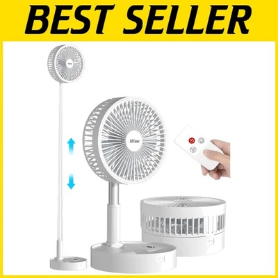 Telescopic Floor Fan with Rechargeable Battery - 4 Speeds - Image 1 of 4