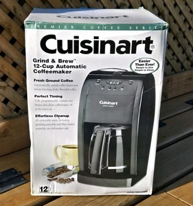 Cuisinart Coffee Maker And Grinder DGB-500 Black 12 Cup NEW IN BOX - Picture 1 of 8