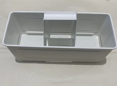 Cosmetic/kitchen/bathroom Caddy Organiser White Metal BNIB - Image 1 of 4