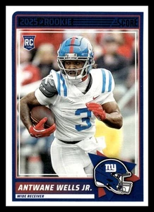 2025 Panini Score Football RC 67 Antwane Wells Jr., New York Giants - Bild 1 von 2