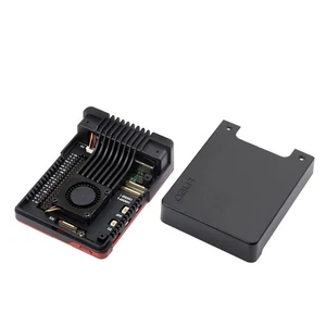 For 5 5 Aluminm Case with PWN Fan Passive Cooling Fins Exhaust Vent2119 - Afbeelding 1 van 7