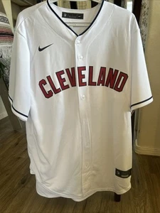 Cleveland Indians weiß Cleveland Road Nike Trikot BRANDNEU Größe Herren Large " - Bild 1 von 5