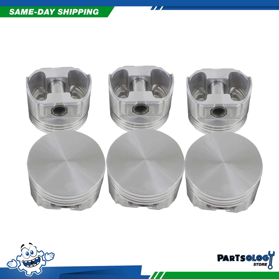 DNJ P4137 Std. Complete Piston Set For 91-02 Ford Mazda Aerostar 3.0L OHV - Image 1 of 1