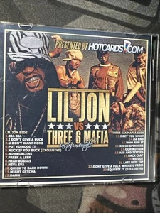 LIL JON Vs. Three 6 Mafia Instrumentals CD Mixtape Promo HTF HOTCARDS - Picture 1 of 2
