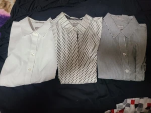 Chico's Size 1 (8 Comparable) Dress Button Up Blouse Lot (3) - Picture 1 of 5
