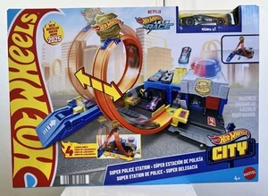 Hot Wheels City Super Police Station Playset Let’s Race - Picture 1 of 5