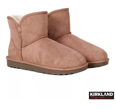 Bota de piel de oveja Kirkland Signature para dama - tostada Reino Unido 6 Foto 1 de 4