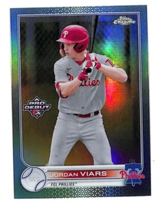 2022 Topps Pro Debut Chrome Jordan Viars 46/75 aqua refractor card Phillies - Picture 1 of 1