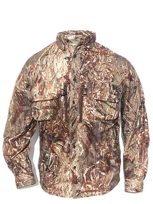 Cabela's Men's Waterfowl Mossy Oak DUCK BLIND Silent Pro Hunting Guide LS Shirt - Image 1 of 4