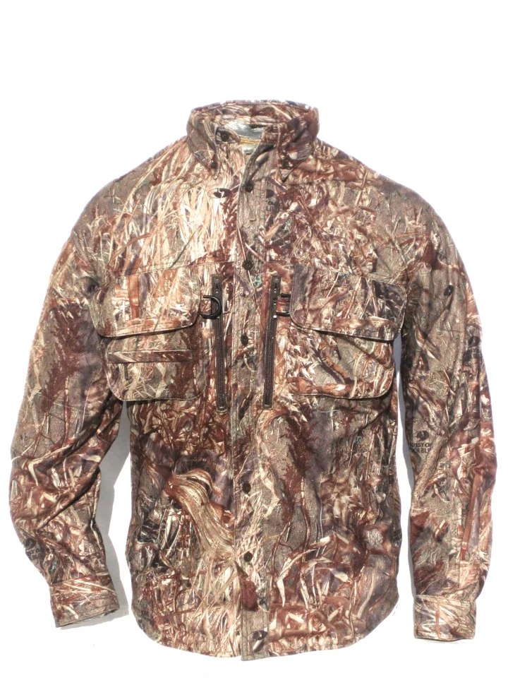Cabela's Men's Waterfowl Mossy Oak DUCK BLIND Silent Pro Hunting Guide LS Shirt - Image 1 of 4