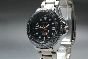 Orologio Uomo Seiko Landmaster 5M47-0A10 SBCW023 Polo Sud Data Cinetica dal GIAPPONE - Foto 1 di 12