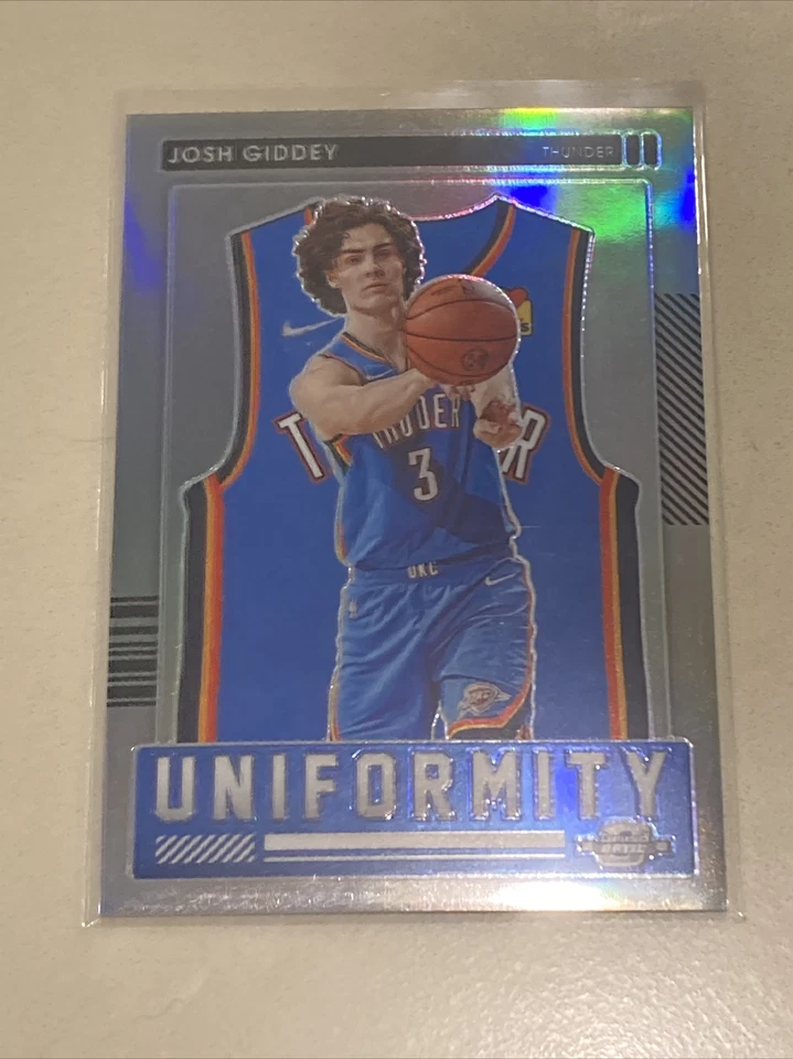 2021-2022 Panini Contender Optic Josh Giddey Uniformity Silver Prizm Rookie #30  - Image 1 of 2