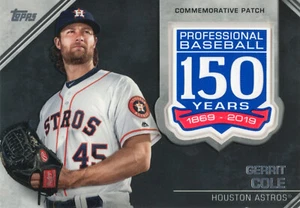 Topps 2019 Update Series Gerrit Cole #AMP-GC 150TH ANNIVERSARY PATCH RELIC CARD - Bild 1 von 2